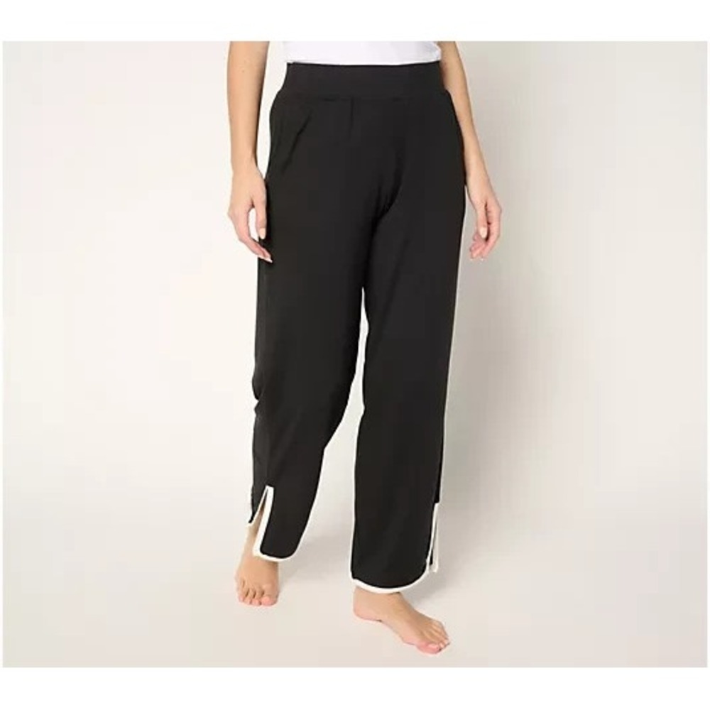 Cuddl Duds Flexwear Color Accent Pant Black•Size 2X